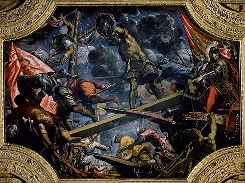 Dipinto Tintoretto su Galeas per montes